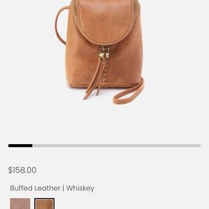 Whiskey Leather Hobo crossbody purse